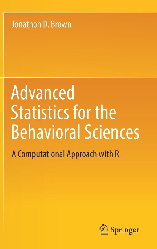 Couverture_Advanced Statistics For The Behavioral Sciences