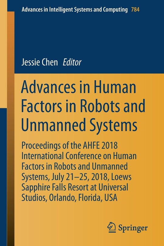 Front cover_Advances in Human Factors in Robots and Unmanned Systems