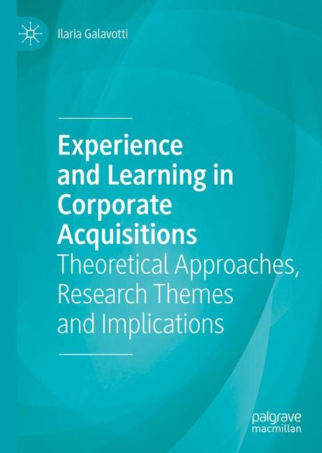 Couverture_Experience And Learning In Corporate Acquisitions