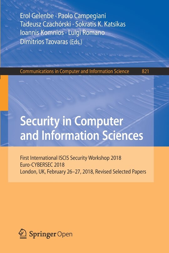 Front cover_Security in Computer and Information Sciences