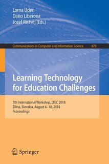 Couverture_Learning Technology For Education Challenges