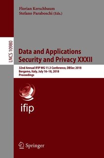 Front cover_Data And Applications Security And Privacy Xxxii