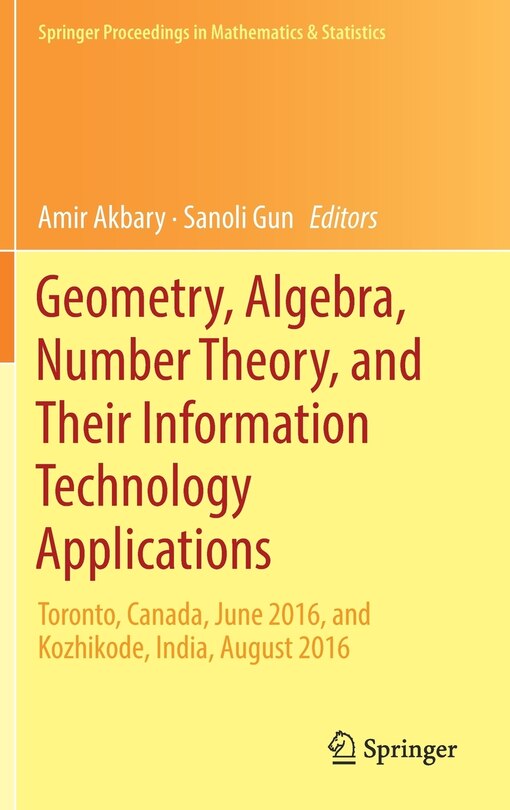 Front cover_Geometry, Algebra, Number Theory, And Their Information Technology Applications