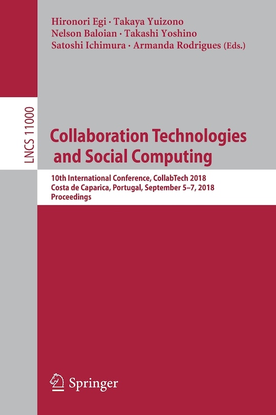 Front cover_Collaboration Technologies and Social Computing