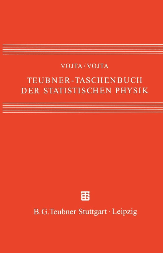 Front cover_Teubner-Taschenbuch der statistischen Physik