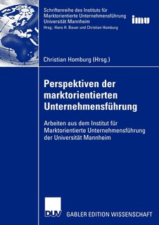 Front cover_Perspektiven der marktorientierten Unternehmensführung