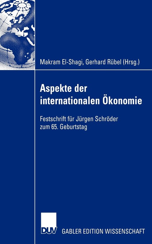 Front cover_Aspekte der internationalen Ökonomie/Aspects of International Economics