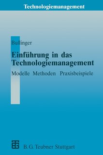 Front cover_Einführung in das Technologiemanagement
