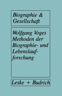 Front cover_Methoden der Biographie- und Lebenslaufforschung