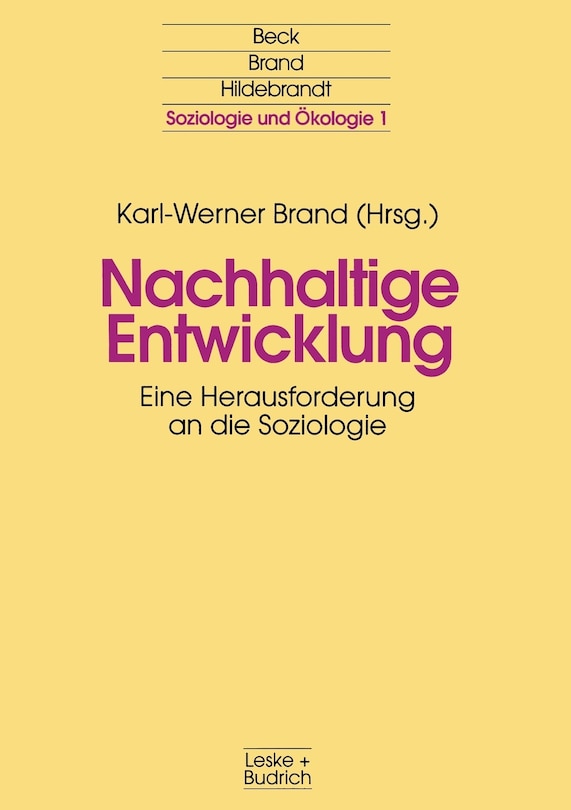 Front cover_Nachhaltige Entwicklung