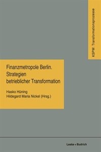 Front cover_Finanzmetropole Berlin Strategien Betrieblicher Transformation