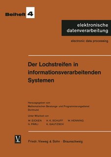 Front cover_Der Lochstreifen in informationsverarbeitenden Systemen