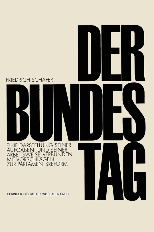 Front cover_Der Bundestag