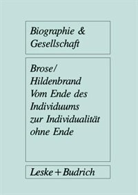 Front cover_Vom Ende des Individuums zur Individualität ohne Ende