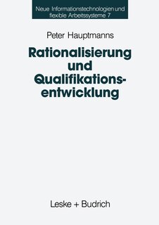Couverture_Rationalisierung und Qualifikationsentwicklung