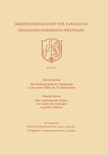 Der Strukturwandel der Mathematik in der ersten Hälfte des 20. Jahrhunderts. Eine mathematische Analyse der Luftdruckverteilungen in großen Gebieten