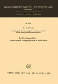 Front cover_Der Finefrausandstein -- Sedimentation Und Epirogenese Im Ruhrkarbon