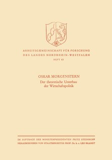 Front cover_Der theoretische Unterbau der Wirtschaftspolitik