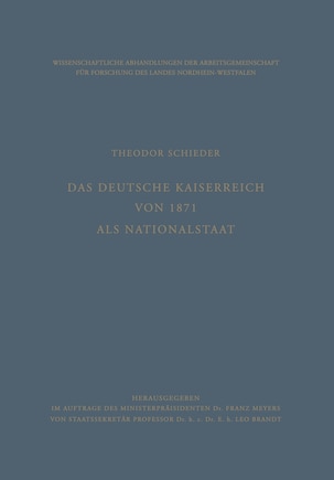 Das Deutsche Kaiserreich von 1871 als Nationalstaat