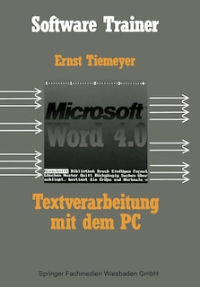 Couverture_Textverarbeitung mit Microsoft Word 4.0 auf dem PC