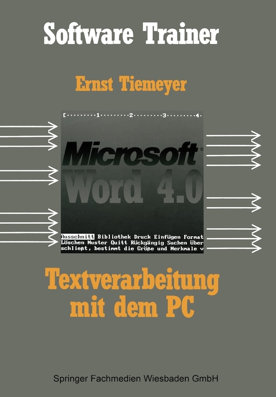 Couverture_Textverarbeitung mit Microsoft Word 4.0 auf dem PC