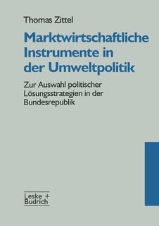 Front cover_Marktwirtschaftliche Instrumente in der Umweltpolitik
