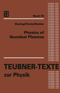 Physics of Nonideal Plasmas