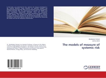 Couverture_The models of measure of systemic risk