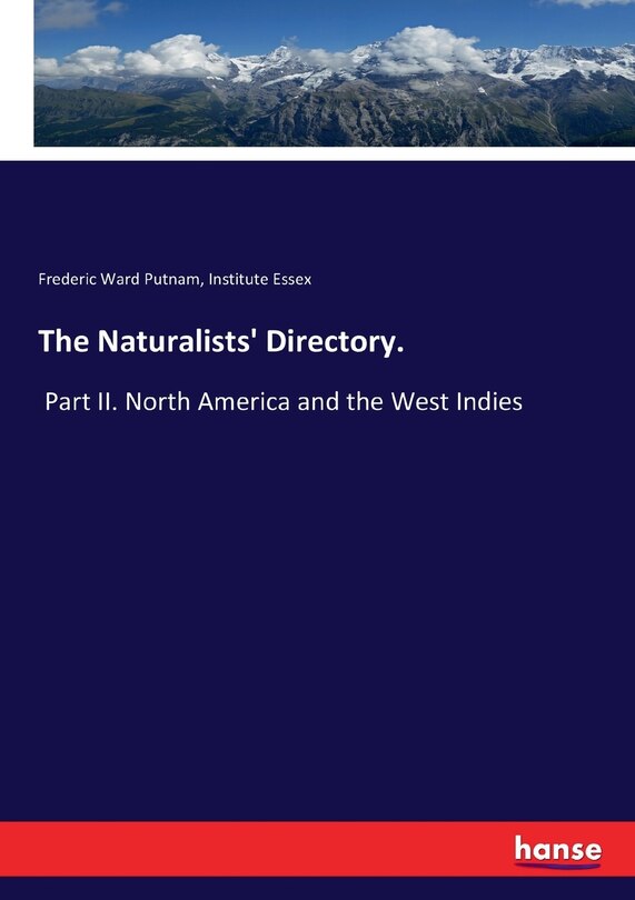 Front cover_The Naturalists' Directory.