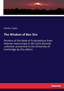 Front cover_The Wisdom of Ben Sira