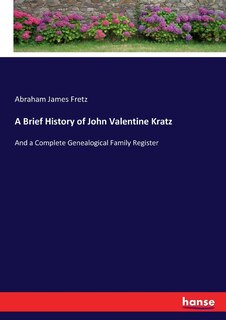 Couverture_A Brief History of John Valentine Kratz