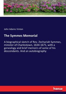 Front cover_The Symmes Memorial