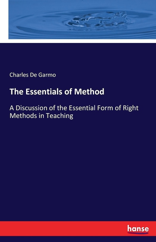 Front cover_The Essentials of Method