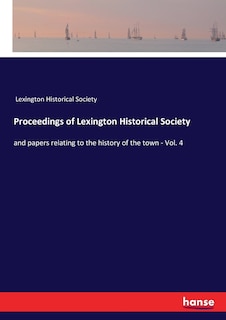 Front cover_Proceedings of Lexington Historical Society