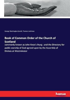 Front cover_Book of Common Order of the Church of Scotland
