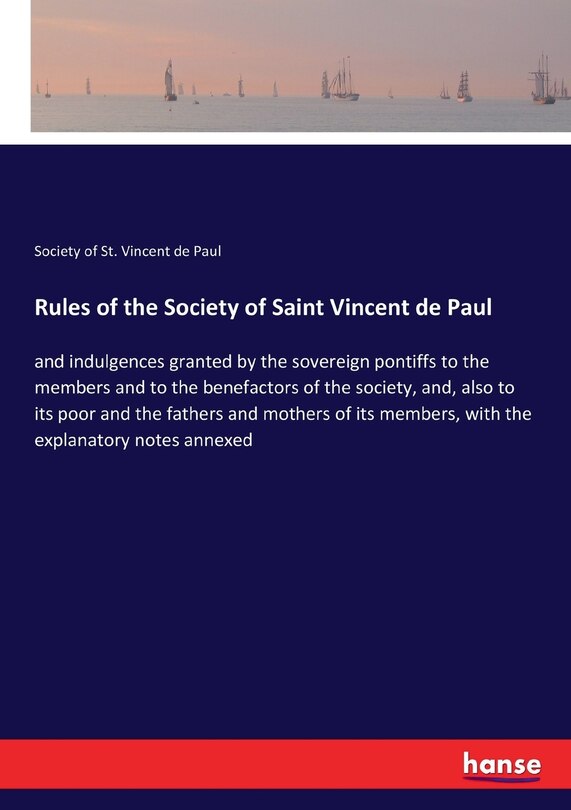 Couverture_Rules of the Society of Saint Vincent de Paul