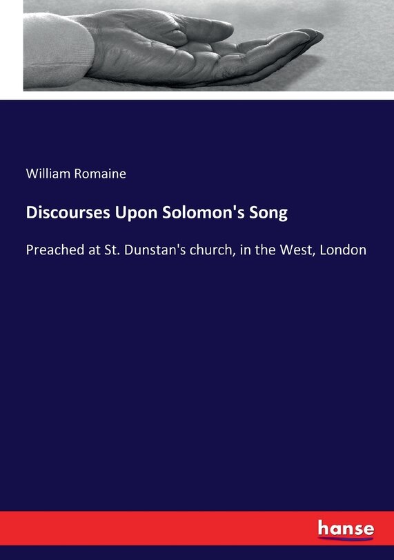 Front cover_Discourses Upon Solomon's Song