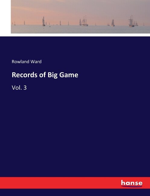 Couverture_Records of Big Game