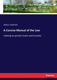 Couverture_A Concise Manual of the Law