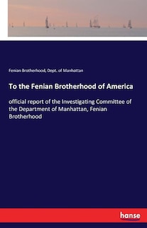 Couverture_To the Fenian Brotherhood of America