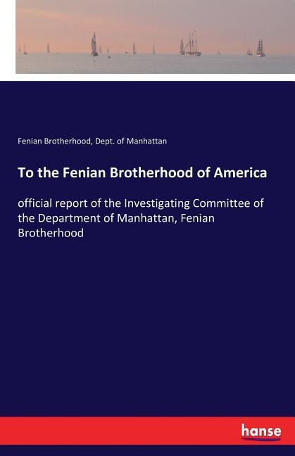 Couverture_To the Fenian Brotherhood of America