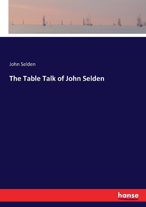 Front cover_The Table Talk of John Selden