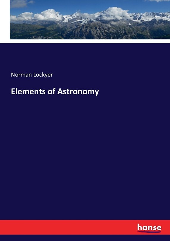 Front cover_Elements of Astronomy