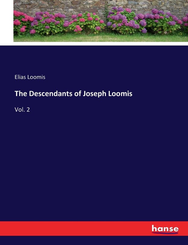 Couverture_The Descendants of Joseph Loomis
