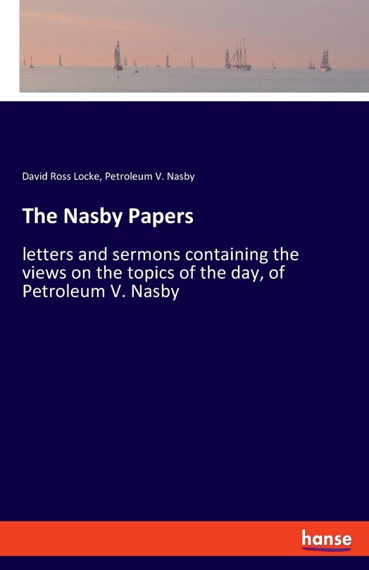 Front cover_The Nasby Papers