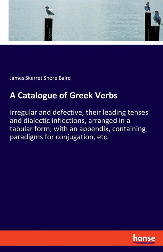 Front cover_A Catalogue of Greek Verbs
