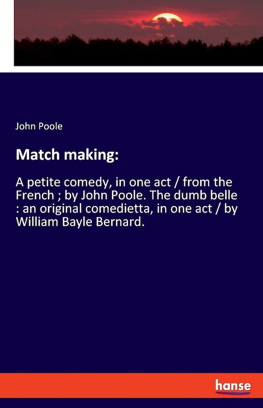 Front cover_Match making