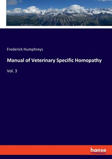 Front cover_Manual of Veterinary Specific Homopathy