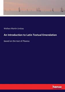 Front cover_An Introduction to Latin Textual Emendation