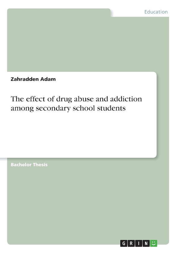 Couverture_The effect of drug abuse and addiction among secondary school students